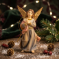 Preview: Handbemalte Krippenfigur Glorienengel, ca. 10 cm, K 182-99